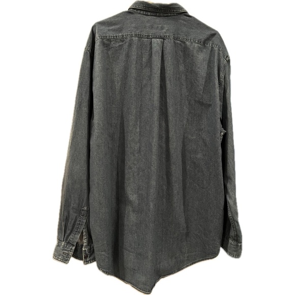Nautica Gray Denim Shirt - Picture 2 of 3